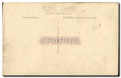Rudolph Valentino — retrato — Fabricação Britânica, Número 128 — Verso