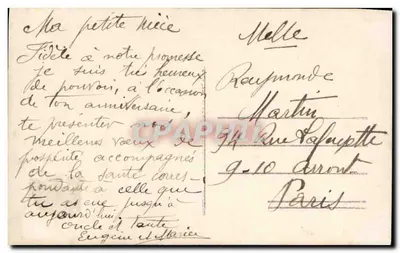 Menina pequena — com buquê de flores — Calife, n°216 — Verso