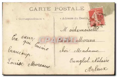 Menina com vestido de mangas e chapéu — 'Bom e Feliz Verão' — Graphphil, n°730 — Verso