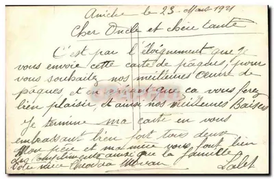 Menina segurando cestas de ovos de Páscoa — Nypaort's, n° 603 — Verso