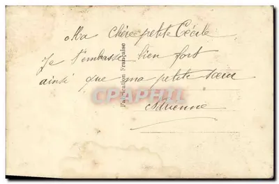 Duas jovens — em um balcão decorativo — DIX PARIS 1887 — Verso