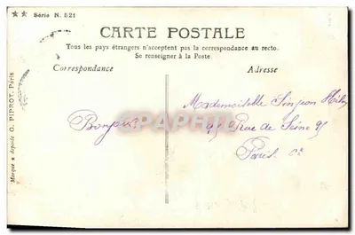 Napoleone Intimo — Scena II: L'Imperatrice Maria Luisa va a prendere suo figlio — G. Piprot, Serie N. 521 — Verso