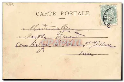 Casal jovem ao ar livre — cena romântica — editor J.K. (assinado em baixo à esquerda) — Verso