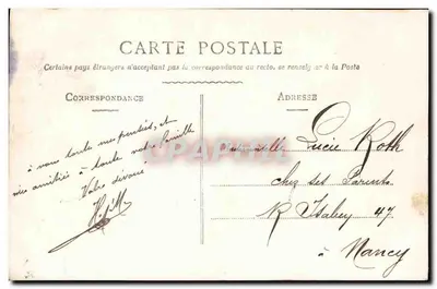 Miłośnicy — scena na balkonie — E.D. n°4255 — Rewers