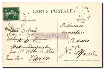 Bordj-Bou-Arréridj — Plac i Kościół — J. Gelser, fot. Alger — Rewers