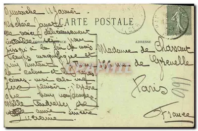 Hammam-R'Hira (Argélia) — Diante do Hotel, sob árvores — A. Jouye, PN31, Argel — Verso