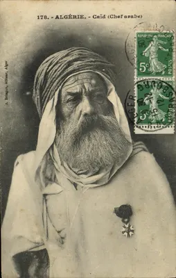 Argélia - Caid (Chefe árabe) — J. Bringau, editor, Argel, n° 178