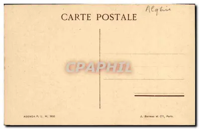 El Goléa — localizado ao sul de Ghardaïa — Agenda P. L. M. 1930 — Verso
