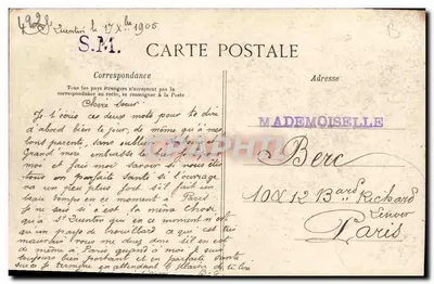 Algérie — Kawiarnia maurza na zewnątrz — Bercé Gaston, n°444 — Rewers