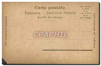 CPA Chocolat Suchard Lion — Verso