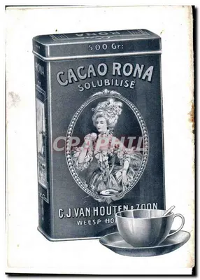 Pequeno caderno publicitário Fantaisie Mulher Cacao Rona Van Houten — Verso