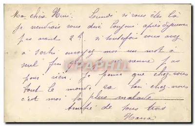 Moda de Paris — mulher em vestido de renda e chapéu decorado — editor Moda de Paris, n° 1038 — Verso