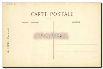 Genealogiczna mapa Bourbons — Henri IV potomek Roberta, 6. syn Saint Louis — N° 5 — G. Dreux, Chambord — Rewers
