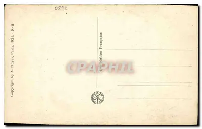 G. Carpentier — boxeador — A.N. Paris — Verso