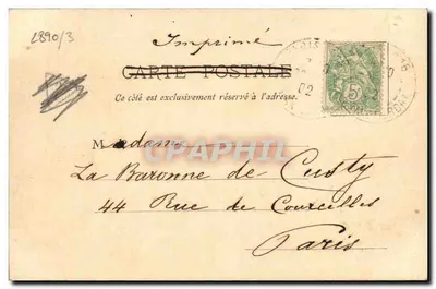 Paris in der Straße — Rue Baltard — Imp. Dany Gues, Paris, N°4 — Rückseite