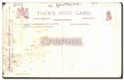 Sesja kastingu — Teatr — Tuck's Post Card — Rewers