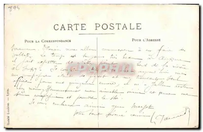 A Canção do Marido — Comédia em 1 ato de Robert de Flers e de Caillaret — Sociedade Lumière, Lyon, n°895 — Verso