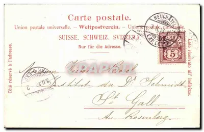 Zug — stemma ornato di foglie — editore Breitschädel & Co. n°7-1352 — Verso