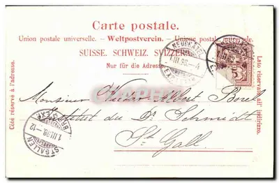 St-Gallen — Editor Baraïs, Wieland & Cie, Zúrich — N° 14 — Reverso
