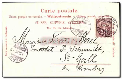 Neugmatel — Écusson tricolore suisse avec grappe de raisin — Berliner Verlag & Co. Zürich — Verso