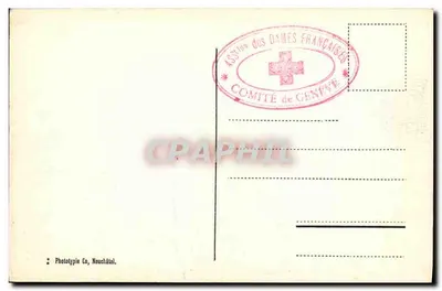 Genève — Kade, Eaux-Vives en Mont-Blanc — Fototipia Co, Neuchâtel, n°1198 — Achterkant