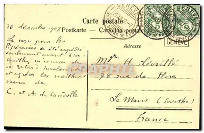 Genewa — Ogólny widok i Mont Blanc — 5100 — Rewers