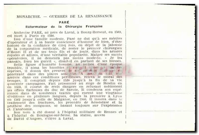 Ambroise Paré — Reformer der französischen Chirurgie — Rückseite