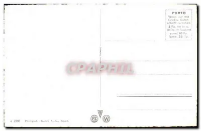 Bâle. Katedra w Bâle — Photoglob-Wehrli A.-G., Zurych, nr a 2285 — Rewers