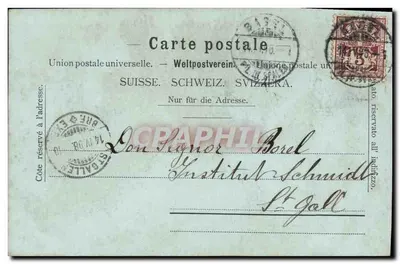 Pamiątka Strassburgera — Bazyleja — wydawca Künstlerverlag Stern & Löb, nr 1980 — Rewers