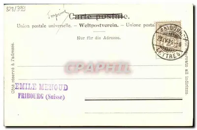 Fribourg - Teil der Stadt — Photoblob Co. Zürich, Nr. 2088 — Rückseite