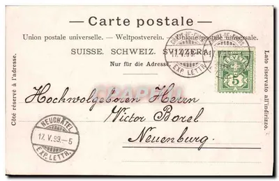 La Chaux-de-Fonds — widok panoramiczny — wydawca Thomas de Fonds, n° 5199 — Rewers