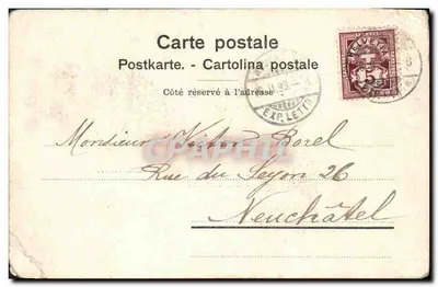 Musée des Beaux-Arts — façade principale et vue sur le lac — Delachaux & Niestlé, Neuchâtel — Verso