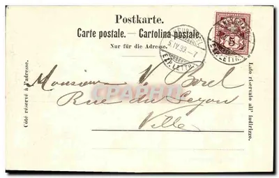 Neuchâtel — Uniformes militares 1812 — Ferch Beck, Editor, N°10 — Verso