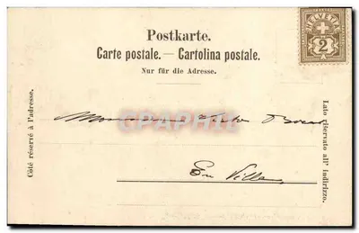 Castelo de Neuenburg — Suíça — Ferd. Beek, Neechätel No. 3 — Verso