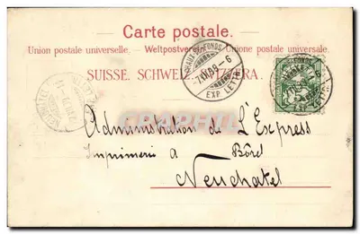 Neuchâtel — pintor ao ar livre — Dorel, editor — Verso