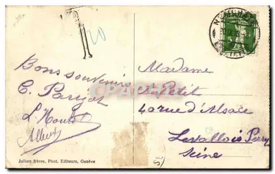 Neuchâtel — Ogólny widok — Juillien bracia, Fot. Wydawcy, Genewa, nr 8327 — Rewers