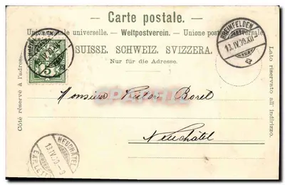 Grand Hôtel des Salines, Rheinfelden — panoramische weergave — Gehr. Metz, Kunaverlage-Anstalt, Basel, n° 9354 — Achterkant