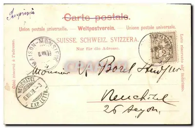 O Bassin do Doubs — vista panorâmica — Atelier H. Guggenheim & Co. Editores, Zurique, No.3645 — Verso
