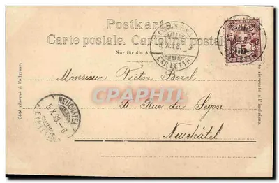 Rapides du Saut — Herinnering aan de Doubs — Verlag von Aug. Reins-Lazard, Colmar n° 8 — Achterkant