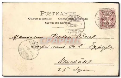 Lugano — Quai Victor — editor M. Z. (verso) — Verso