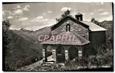 Monte Bré (Lucarno) - Widok na małą kaplicę La Chiesetta — Photoglob - Weirli A.G., Zürich, n° 5773