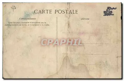 Bilhete postal antigo Marcel Habert Retorno do exílio — Verso