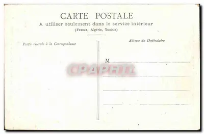 Armand Fallières — Presidente da República Francesa — Photocrom Lyon, Ed. Soulé, Toulouse — Verso