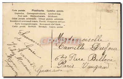 Duas jovens em traje de marinheiro — cena de brincadeira — editor não visível — Verso