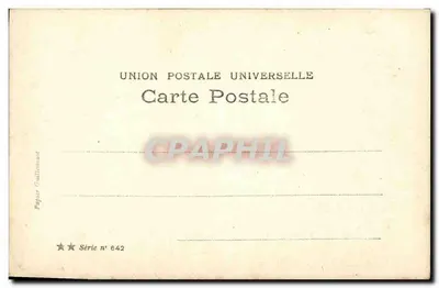 A Fonte Encantada — Giebe Stebbing — Série 642, União Postal Universal — Verso