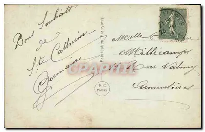 Vrouw met een roos — uitgave P-C Paris — n° 1804 — Achterkant