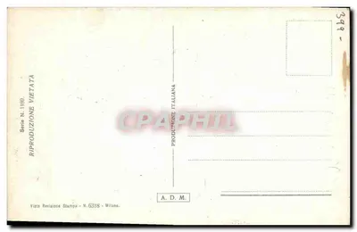 Mulher elegante em traje de festa — estilo Art Déco — gravura assinada 'F. Paolay - 110' — Verso