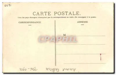 Armand Fallières — Presidente da República Francesa — ALTER EGO — Verso