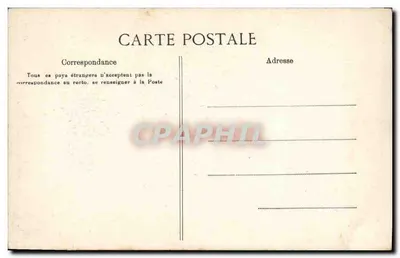 Fallières — Posąg wykonany przez P.-E. Gairaud — C.M. — Rewers