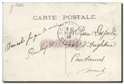 Beeld van een zeevaarder die een oude man omhuilt — Uitgever E.L.D. n°39 — Achterkant